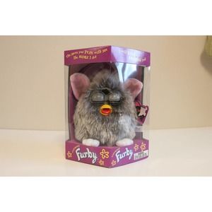 Vintage Furby 1998  Grey Stripe VTG 90s New in Box